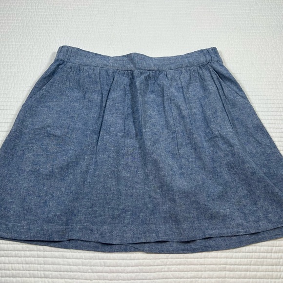 LOFT Blue A-Line Skirt - Picture 1 of 7
